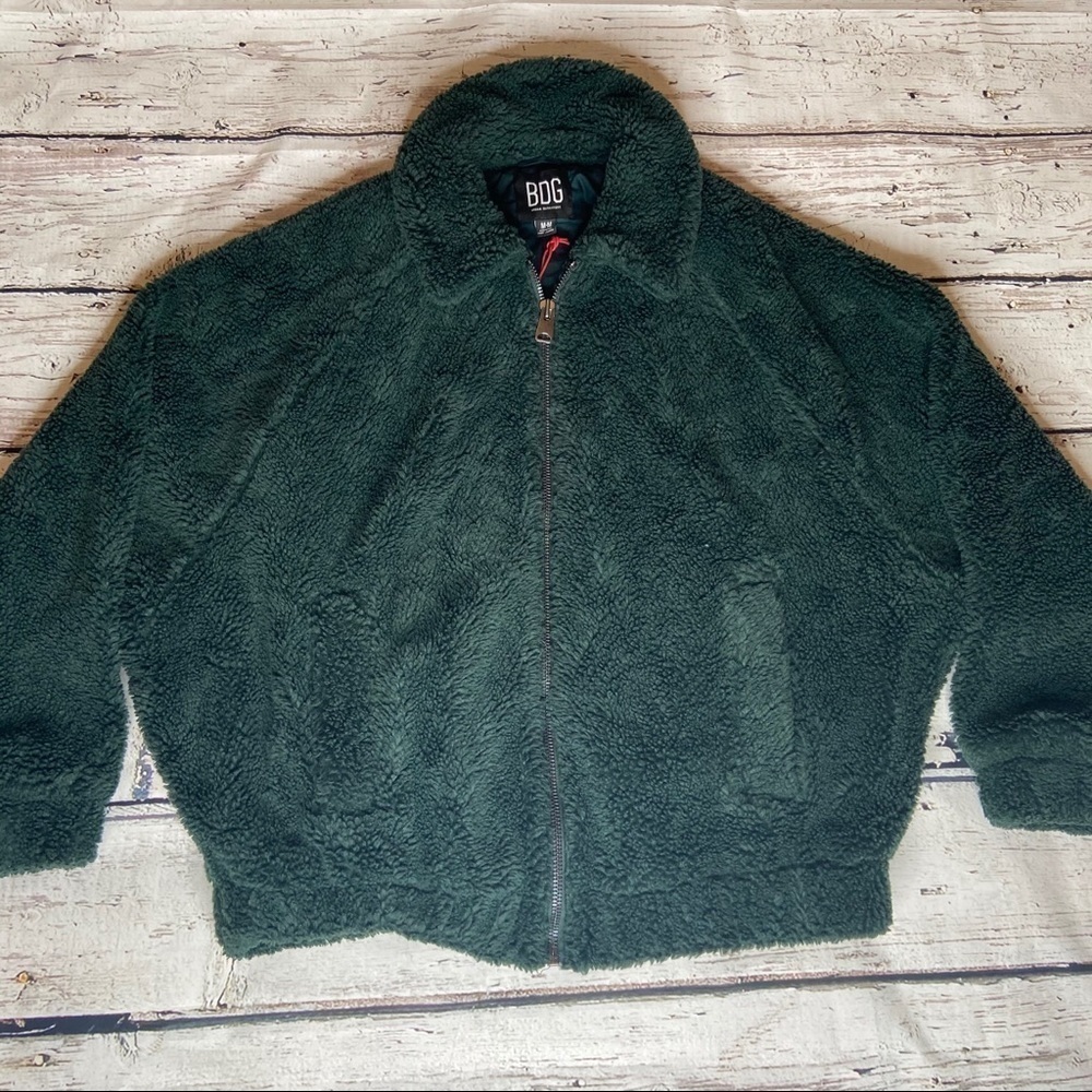 NWT UO BDG Theo Teddy Fleece Jacket Size M - Picture 1 of 9